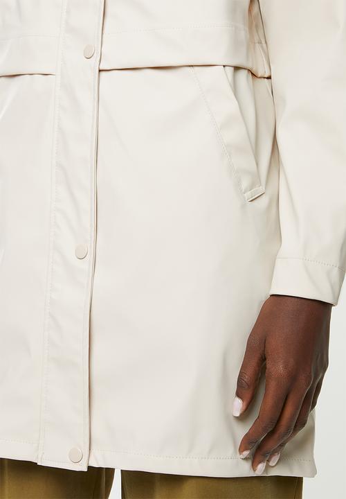 Vero Moda - Friday 3/4 coated jacket - oatmeal