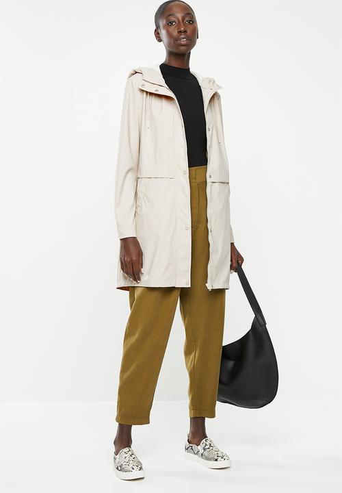 Vero Moda - Friday 3/4 coated jacket - oatmeal