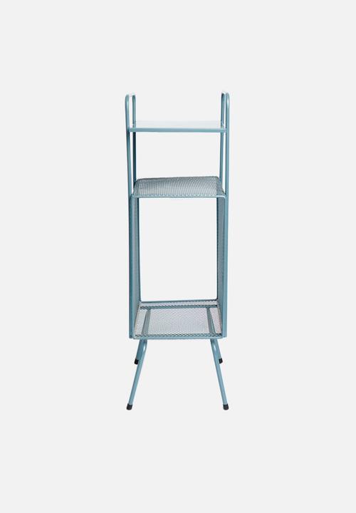 Sixth Floor - Macy mesh side table - grey blue
