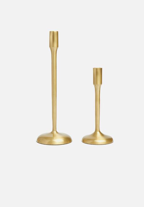 SF Collection - Candle holder set of 2 - gold