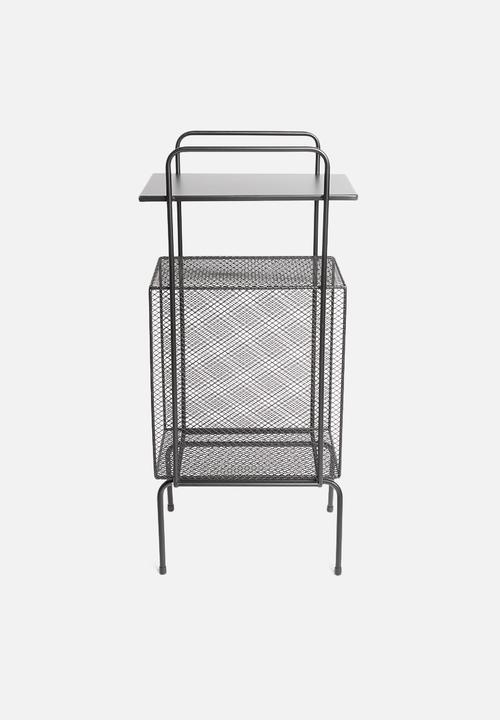 Sixth Floor - Macy mesh side table - black