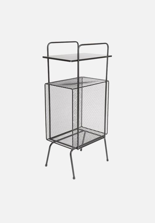 Sixth Floor - Macy mesh side table - black