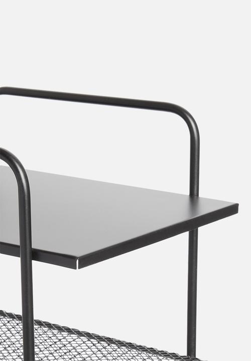 Sixth Floor - Macy mesh side table - black