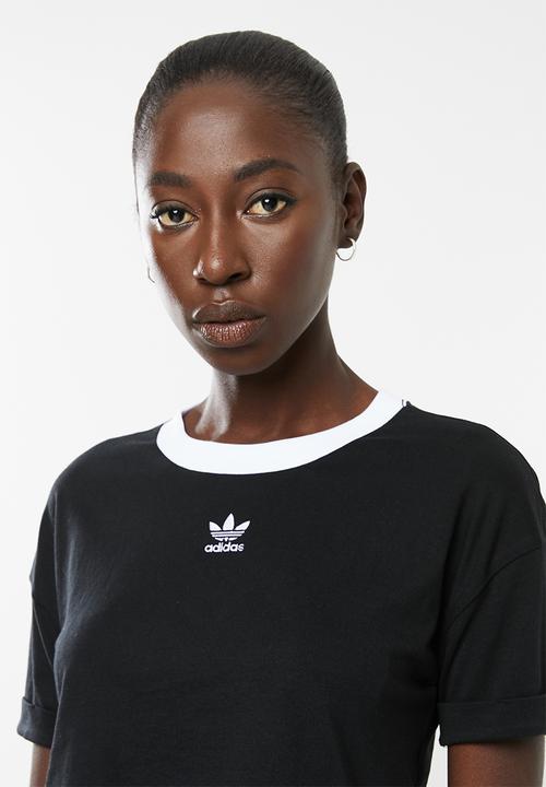 adidas Originals - Adicolour crop top - black