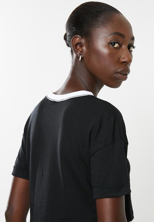 adidas Originals - Adicolour crop top - black