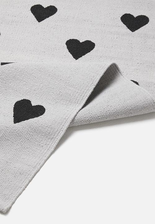 Sixth Floor - Heart runner - grey & black