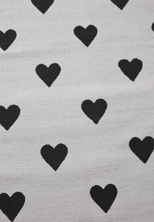Sixth Floor - Heart runner - grey & black