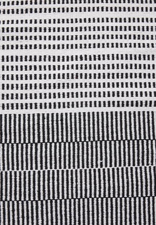 Sixth Floor - Jed woven runner - black & white