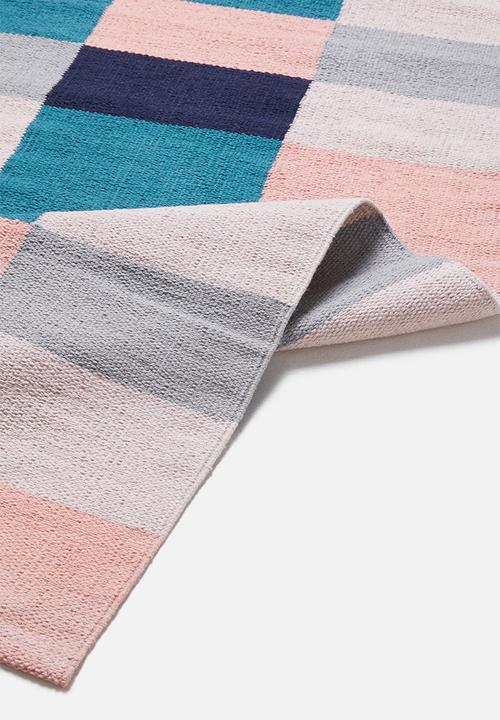 Sixth Floor - Colour block woven runner - multi