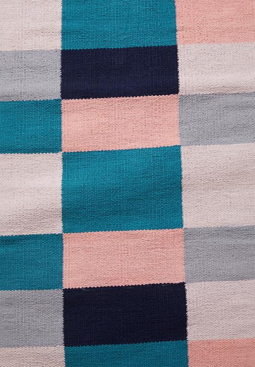 Sixth Floor - Colour block woven runner - multi