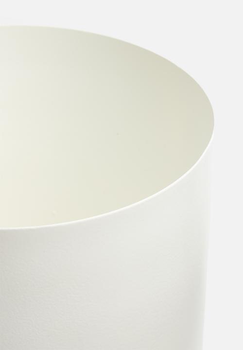 Sixth Floor - Table planter - white & black