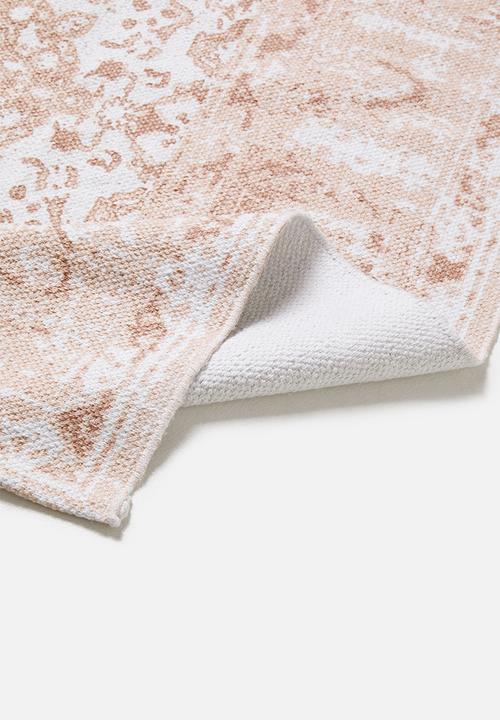 Sixth Floor - Antique printed rug -  pink