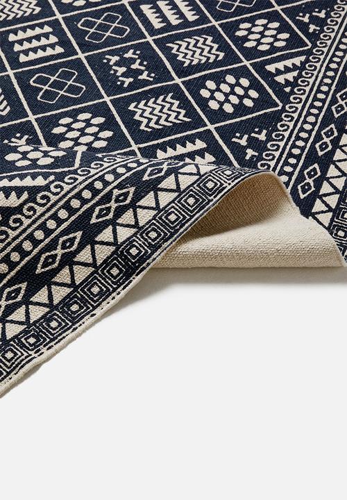 Sixth Floor - Aaliyah printed rug - indigo