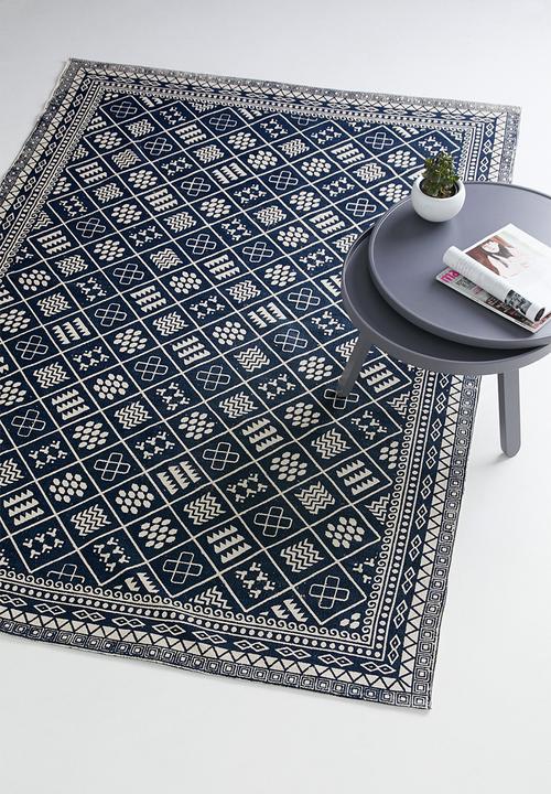 Sixth Floor - Aaliyah printed rug - indigo