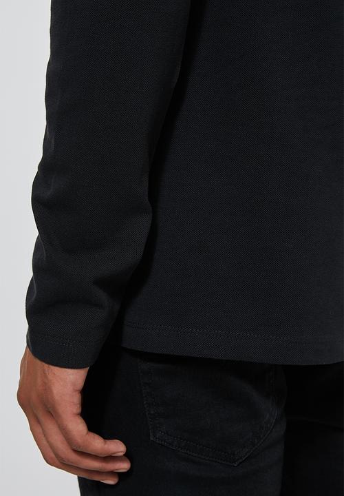 Superbalist - Pique slim fit 2 pack golfers - black & navy