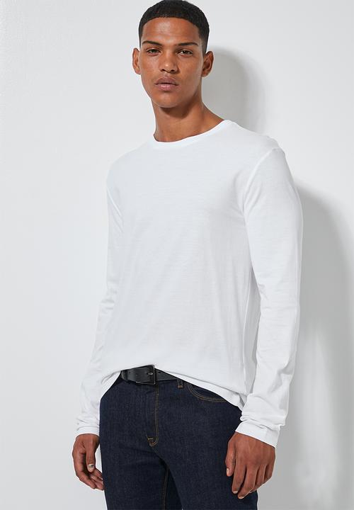 Superbalist - Plain long sleeve crew neck 3 pack tees - multi