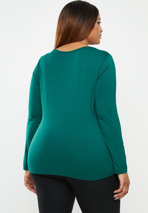 edit Plus - Knot front detail top - blue