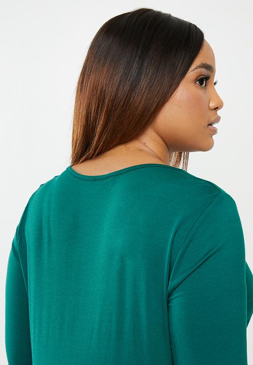 edit Plus - Knot front detail top - blue