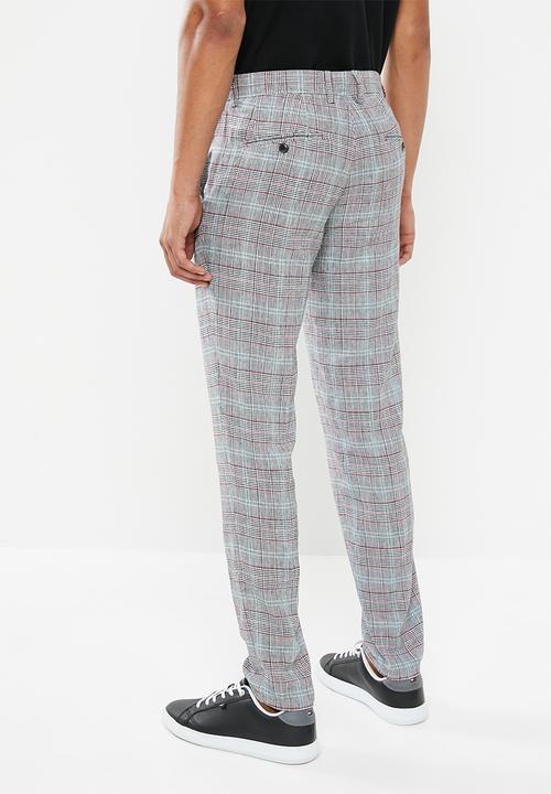 Selected Homme - Nik slim fit check pants - multi