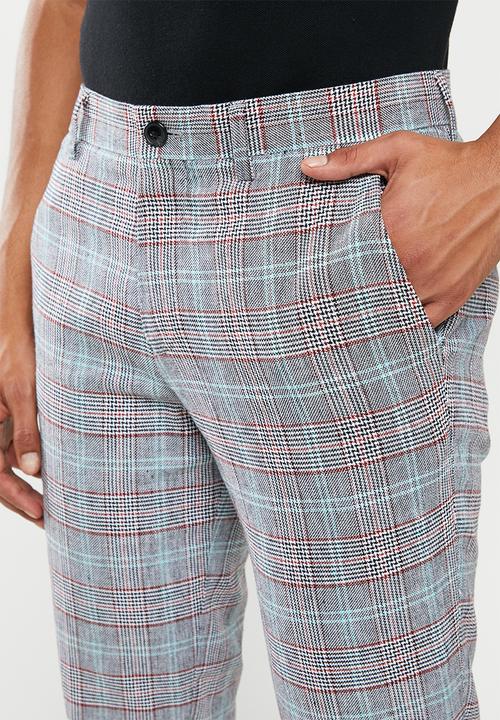 Selected Homme - Nik slim fit check pants - multi