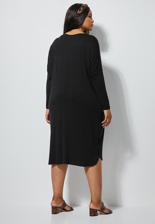 Superbalist - Pocket tee dress - black