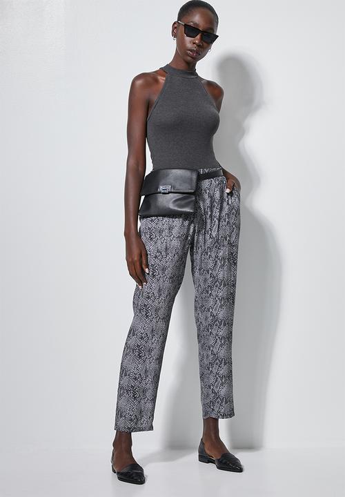 Superbalist - Rib funnel neck vest - charcoal melange