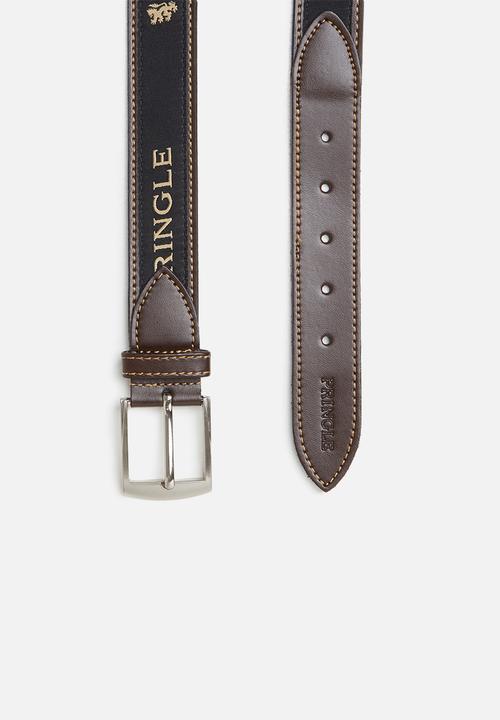 Pringle of Scotland - Leather casual ribbon belt - brown