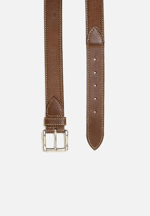 Pringle of Scotland - Selbourne leather belt - brown