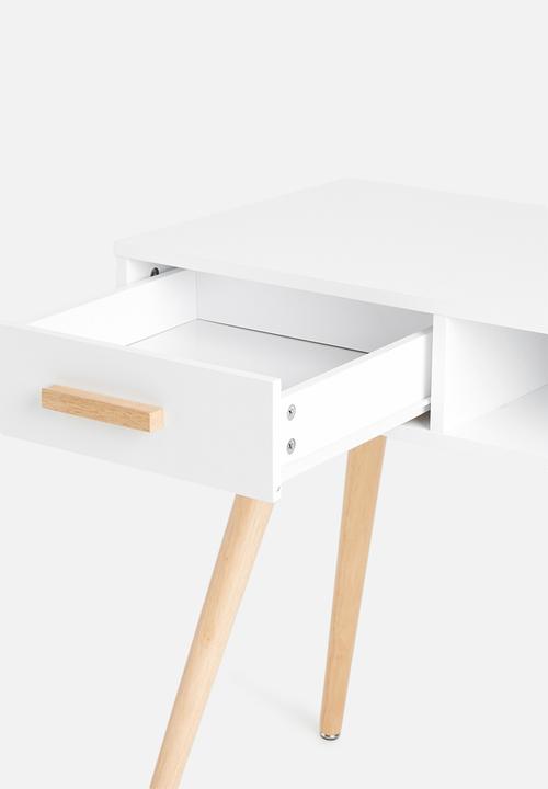 Sixth Floor - Alva desk - white & natural