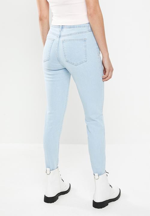 Cotton On - Mid rise cropped skinny jeans - blue