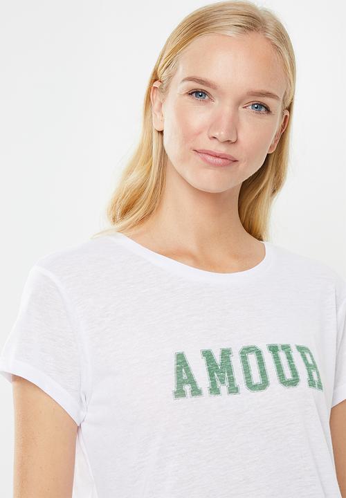 Cotton On - Dreamy sleep T-shirt - white