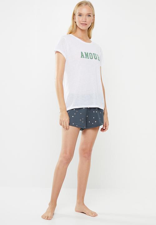 Cotton On - Dreamy sleep T-shirt - white