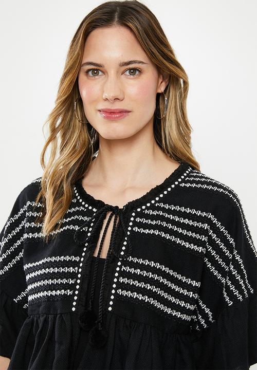 Cotton On - Embellished summer jacket - black & white