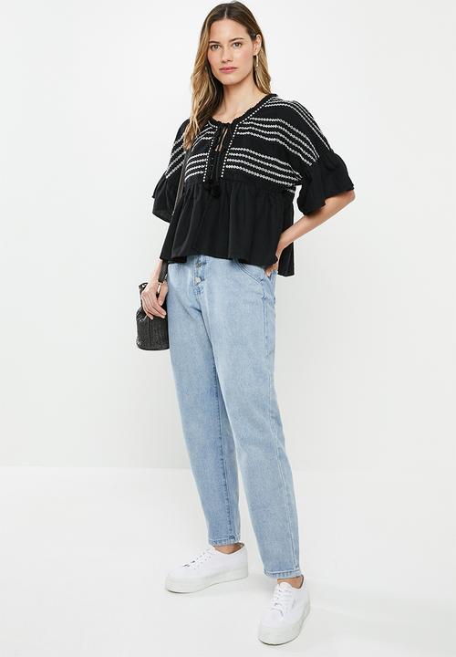 Cotton On - Embellished summer jacket - black & white