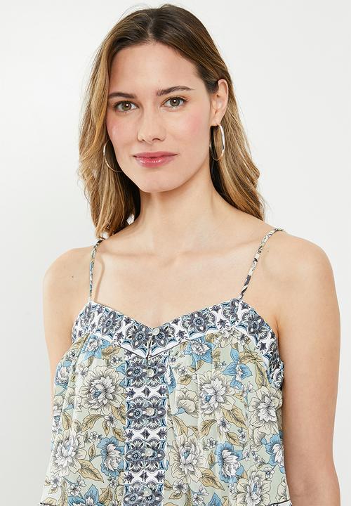 Cotton On - Day dreamer button front cami - multi