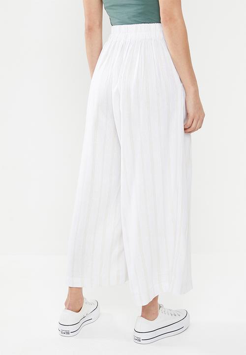Cotton On - Luna button culotte - cream & yellow 
