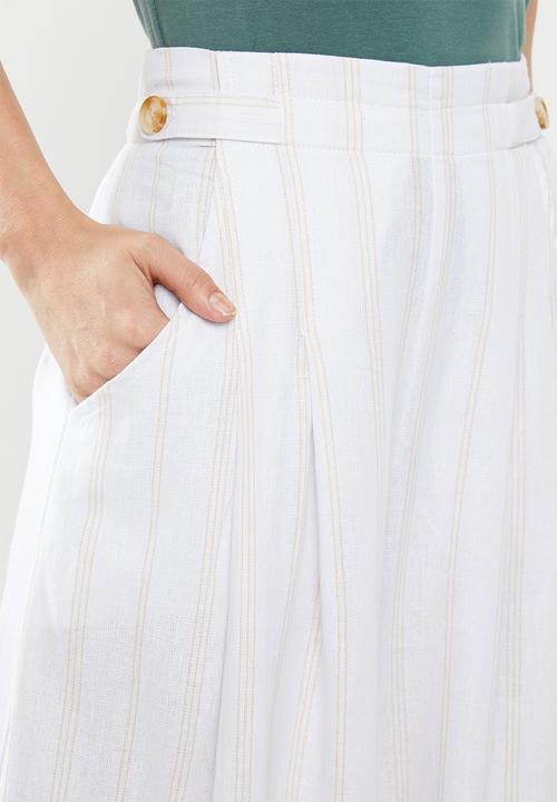 Cotton On - Luna button culotte - cream & yellow 