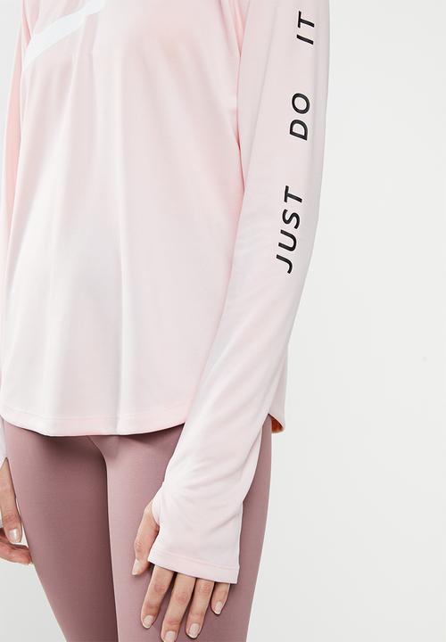 Nike - Nike swoosh midlayer running top - pink