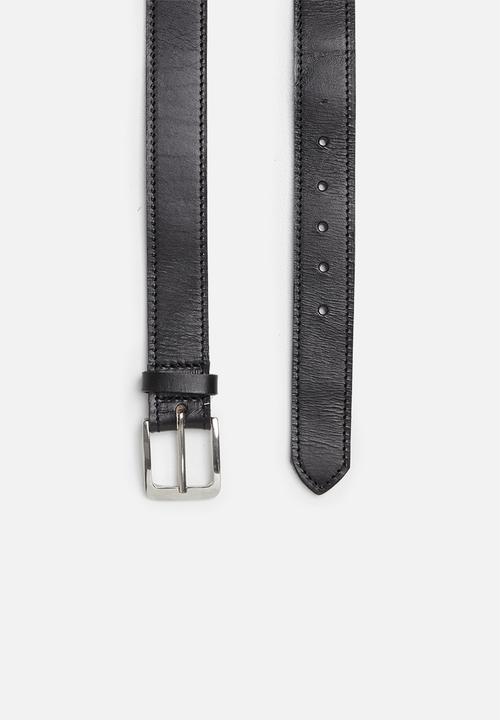 Superbalist - Stan-lee hip leather belt - black