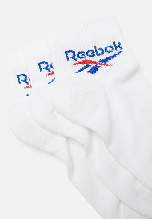 Reebok - Cl 3 pack ankle socks - white