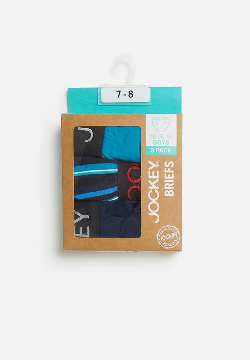 Jockey - 3 Pack fancy boys jockey brief - multi