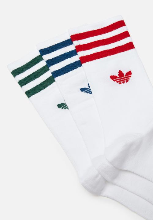 adidas Originals - Solid crew 3 pack socks - multi