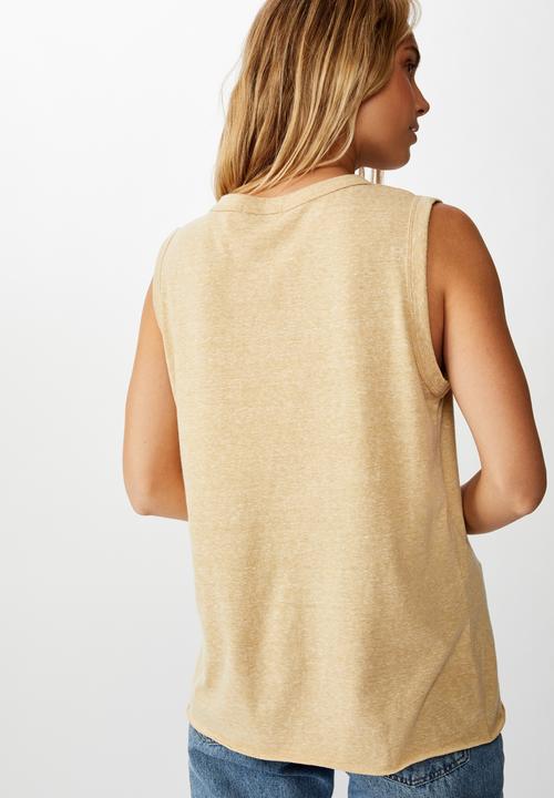 Cotton On - The heritage muscle tank top - beige 