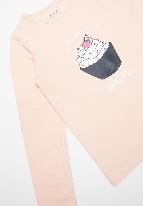 Name It - Cupcake pyjama - pink & navy 