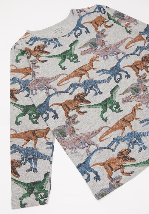 Name It - Dino pyjama - grey & navy 