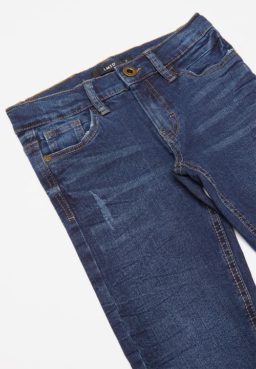 Name It - Pilou denim tandence pants - dark blue