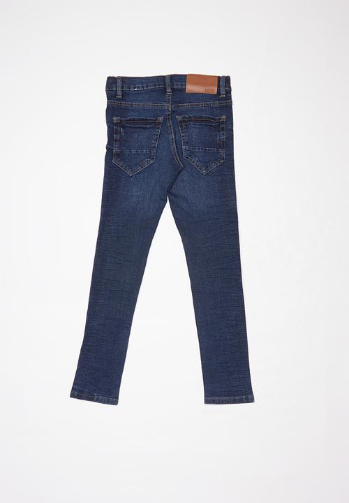 Name It - Pilou denim tandence pants - dark blue