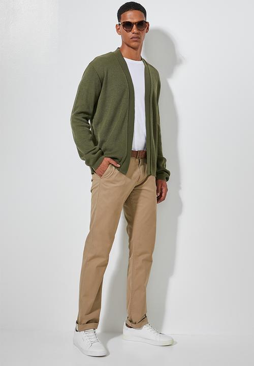 Superbalist - Lightweight buttonless cardi - khaki