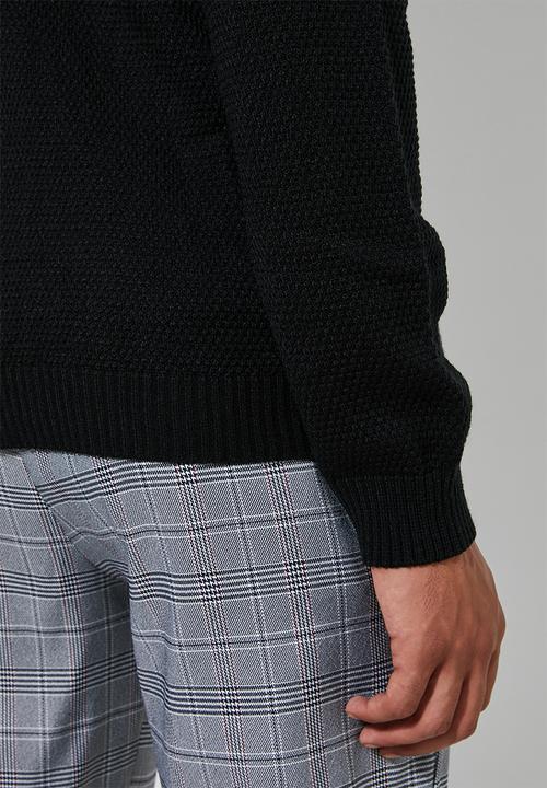 Superbalist - Zip through knit bomber - black