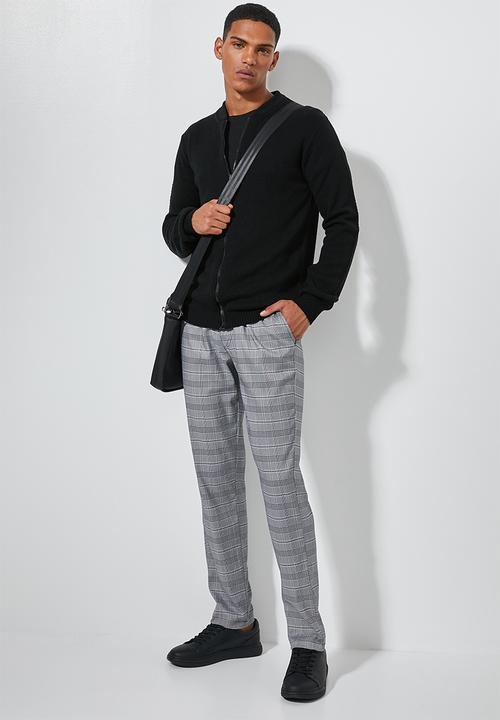 Superbalist - Zip through knit bomber - black
